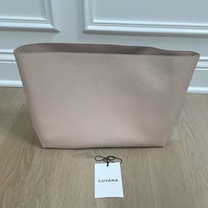 Cuyana Tote Organization Insert in Blush - Microsuede